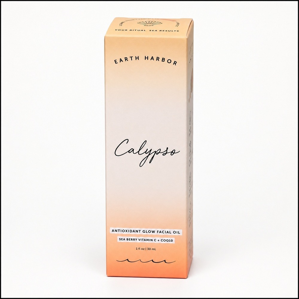 Earth Harbor Calypso Antioxidant Glow Facial Oil Sea Berry Vitamin C CoQ10 1oz